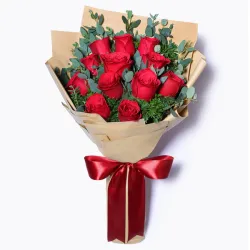 12 Red Roses Korean Style
