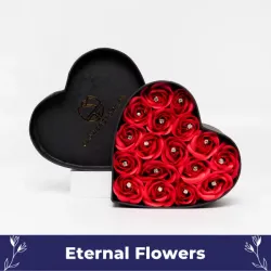 BRIGHT RED ETERNAL HEART BOX