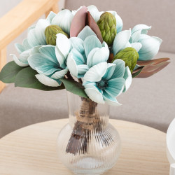 Artificial Lily Bouquet PE Simulated Flower Fruit Decoration Hand Tied Flowers